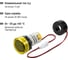 Индикатор значения напряжения TDM ELECTRIC и тока ED16-22VAD d22мм 20В-500В 100А упаковка 5 штук желтый SQ0746-0085 6