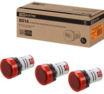 Индикатор значения напряжения TDM ELECTRIC ED16-22VD d22мм 20В-500В упаковка 10 штук красный SQ0746-0077