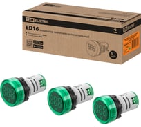 Индикатор значения напряжения TDM ELECTRIC ED16-22VD d22мм 20В-500В упаковка 10 штук зеленый SQ0746-0075