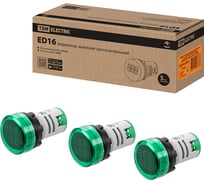 Индикатор значения напряжения TDM ELECTRIC и тока ED16-22VAD d22мм 20В-500В 100А упаковка 5 штук зеленый SQ0746-0084