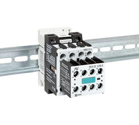 Комплект EKF КМЭ 12А 1NC 400В АС с дополнительными контактами 2НО+2НЗ AVERES ctr-s-12-01-400-av-22