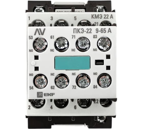 Комплект EKF КМЭ 22А 1NC 230В АС с дополнительными контактами 2НО+2НЗ AVERES ctr-s-22-01-230-av-22