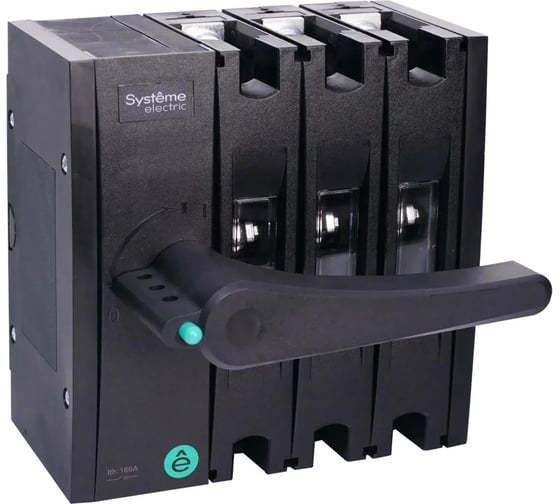 Выключатель-разъединитель Systeme Electric SYSTEMEPACT SD160 3P 100A РУКОЯТКА СЛЕВА ФРОНТ_РУКОЯТКА ЗАКАЗЫВАЕТСЯ ОТДЕЛЬНО SSD01603LF0100
