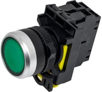 Кнопка ANDELI плоская с подсветкой LA115-A5-10D зеленый ADL10-208