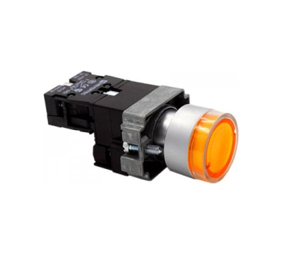 Переключатели с подсветкой ANDELI LA115-A5-01XD/R желтый 220V ADL10-207