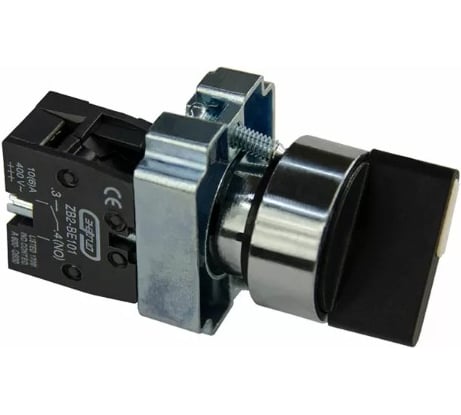 Переключатель ANDELI XB2-BJ33 черный 3 положения I-0-II длинная ручка 2НО ADL10-010