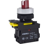 Кнопка ANDELI управления LA115-A5-01BN без подсветки красный 1NC IP65 ADL10-201
