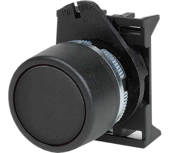 Кнопка DKC плоская, без фиксации, черная ABHTR6 52583 1