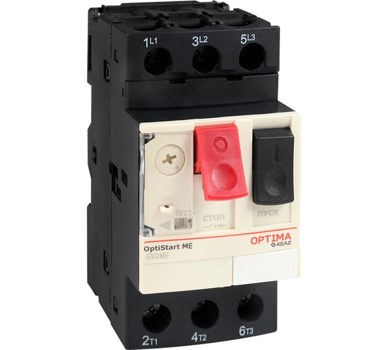 Выключатель автоматический КЭАЗ OptiStart ME GV2ME05 с уставкой расцепителя 0,63-1,0A 354810 1