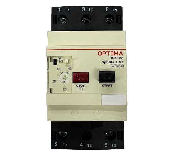 Выключатель автоматический КЭАЗ OptiStart ME GV3ME40 с уставкой расцепителя 25,0-40,0A 354822 1