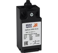 Выключатель концевой КЭАЗ OptiLiS D4N-4132 толкатель роликовый пластиковый EN 50047 XCKN2100P20 365303