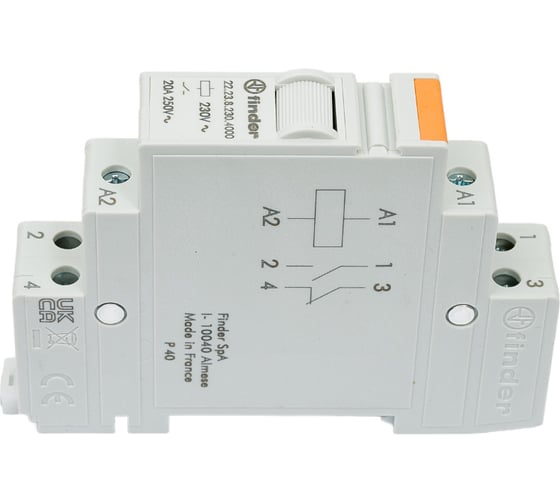 Модульное реле Finder 1НО + 1НЗ 20А, 230В AC, 222382304000
