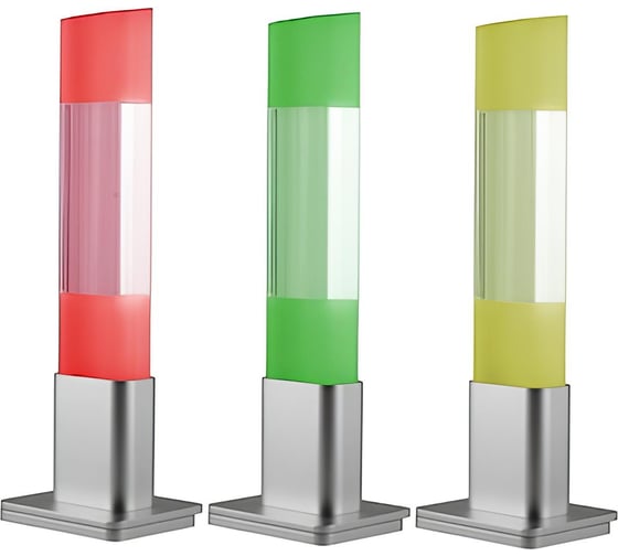 Светосигнальная колонна INNOCONT TL45B, алюминиевый корпус, основание откидное, многоцветный светодиод TL45B-024-RYG 1