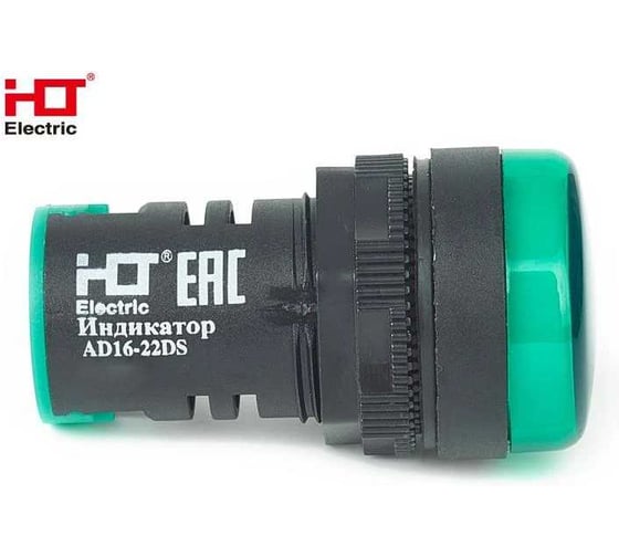 Лампа HLT AD16-22DS (LED) матрица d22мм зеленый 36В IP40 (10шт./уп) 1985-06-17