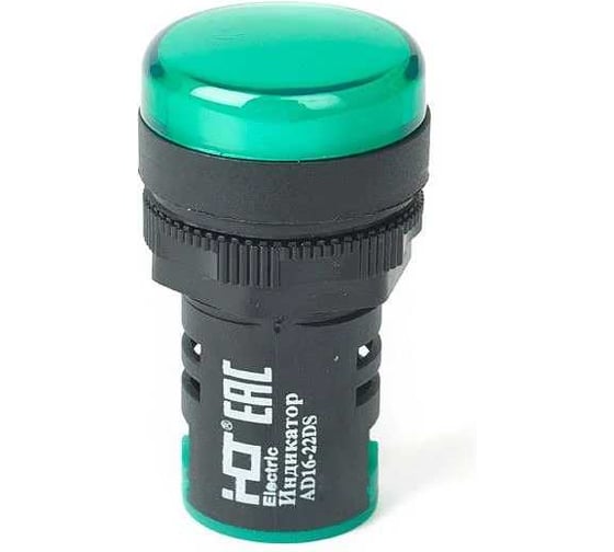 Лампа HLT AD16-22DS (LED) матрица d22мм зеленый 110В IP40 (10шт./уп) 085-06-18 1