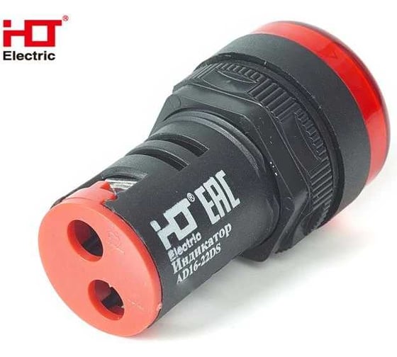 Лампа HLT AD16-22DS (LED) матрица d22мм красный 230В IP40 (10шт./уп) 085-06-24