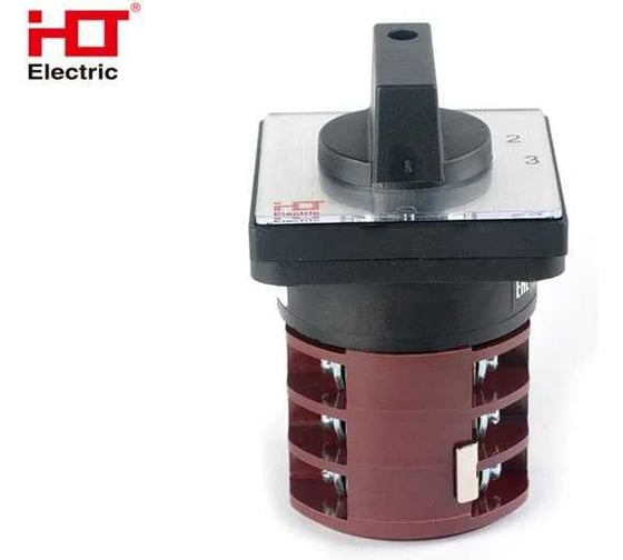 Переключатель кулачковый HLT ПК-1-102 32А 2P 0-1-2-3 IP20 085-21-006