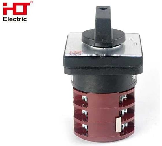 Переключатель кулачковый HLT ПК-1-102 32А 2P 0-1-2-3 IP65 085-21-015