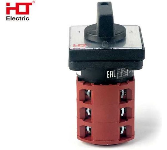 Переключатель кулачковый HLT ПК-1-23 32А 3P 1-0-2 IP20 085-21-035