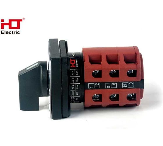 Переключатель кулачковый HLT ПК-1-53 63А 3P 1-2 IP20 085-21-056