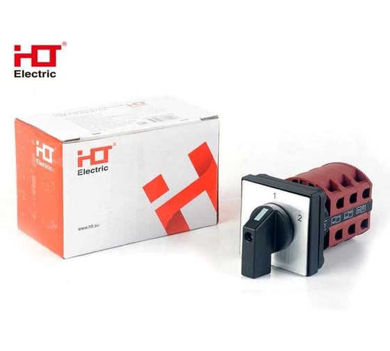 Переключатель кулачковый HLT ПК-1-53 63А 3P 1-2 IP20 085-21-056