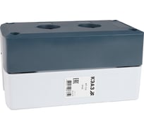 Корпус кнопочного поста КЭАЗ КП-102 серый 2 отверстия IP40 362239