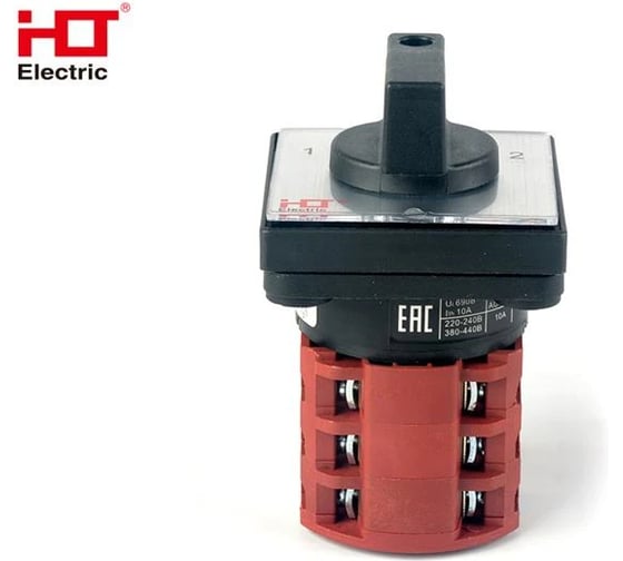 Переключатель кулачковый HLT ПК-1-43 10А 3P 1-0-2 IP20 085-21-045