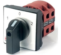 Переключатель кулачковый HLT ПК-1-42 25А 2P 1-0-2 IP20 085-21-044