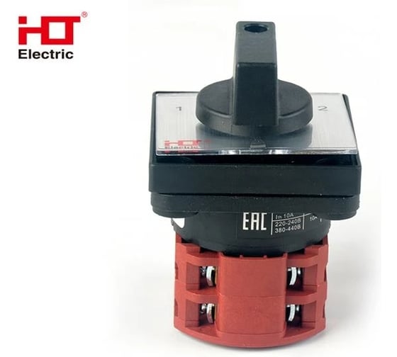 Переключатель кулачковый HLT ПК-1-22 10А 2P 1-0-2 IP20 085-21-031