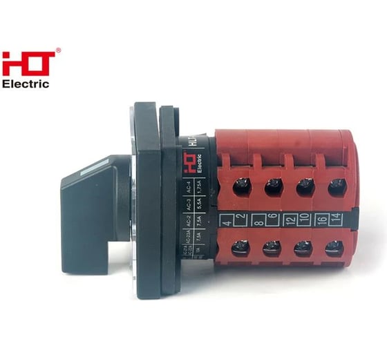 Переключатель кулачковый HLT ПК-1-24 10А 4P 1-0-2 IP20 085-21-037