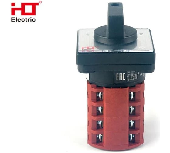Переключатель кулачковый HLT ПК-1-24 10А 4P 1-0-2 IP20 085-21-037