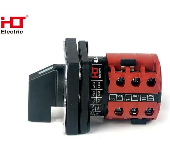 Переключатель кулачковый HLT ПК-1-102 10А 2P 0-1-2-3 IP20 085-21-004