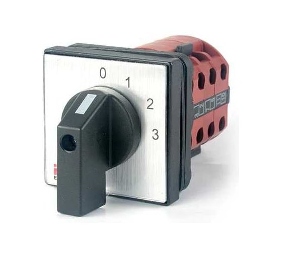 Переключатель кулачковый HLT ПК-1-102 10А 2P 0-1-2-3 IP65 085-21-013