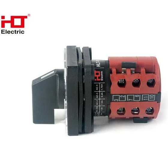 Переключатель кулачковый HLT ПК-1-102 10А 2P 0-1-2-3 IP65 085-21-013