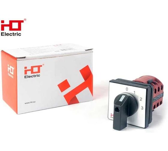 Переключатель кулачковый HLT ПК-1-102 10А 2P 0-1-2-3 IP65 085-21-013