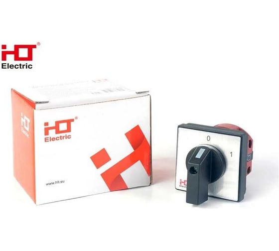 Переключатель кулачковый HLT ПК-1-12 10А 2P 0-1 IP20 085-21-021
