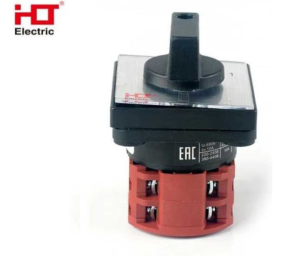 Переключатель кулачковый HLT ПК-1-14 10А 4P 0-1 IP20 085-21-027