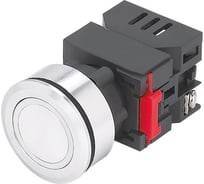 Индикаторная лампа Электротехник ЛС(к)-30-Б-2-24-65У1, белая, светодиодная матрица d=30мм, 24В AC/DC, IP65, ET016984