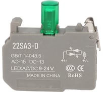 Модуль подсветки CONTA TA22SA3-D/G9-24V-5, зеленый, LED, упаковка 5 шт 00-00013018