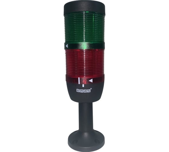 Сигнальная колонна Emas 70 мм, красная, зеленая 220 В, стробоскоп IK72F220XM01 1