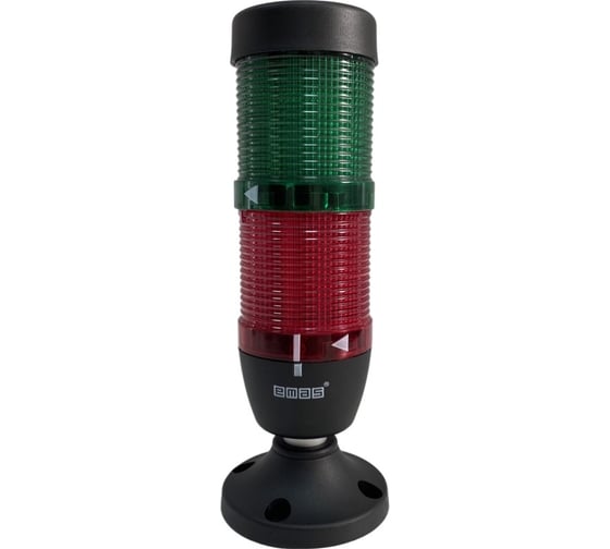 Сигнальная колонна Emas 50 мм, красная, зеленая 24 В, светодиод LED IK52L024XM02 1