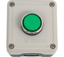 Пульт управления Emas чёрно-серый высокий, 1 кнопочный, 250 В, 4А. PY1300DY