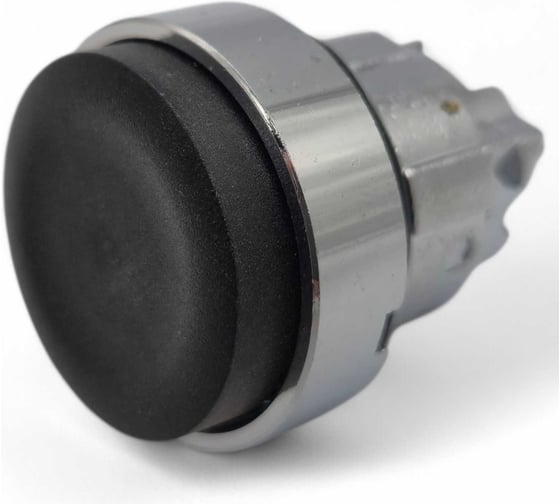 Головка Briswik выступающий толкатель металл 22мм возврат КМЕ 71С черный IP40 LAY4-BL22.BR