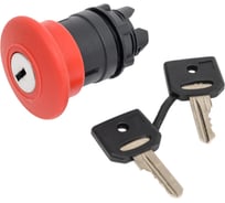 Головка аварийной кнопки Briswik красная гриб 22мм ключ КМЕ 56ФК IP65 ZB5BS94.BR