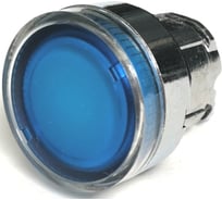 Головка Briswik плоская стальная возврат подсветка 22мм КМЕ 46ЛС синий IP65 ZB4BW6.BR