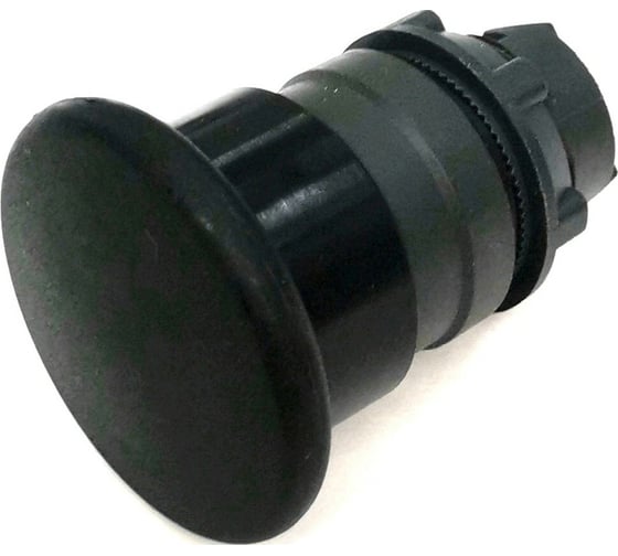 Гриб головка Briswik 22мм возврат КМЕ 56 черный IP65 ZB5BC2.BR 1