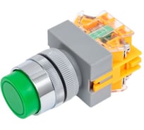 Выключатель кнопочный Dekraft ВК22-ABLFP-GRN 25019DEK 10 шт 4620007067187