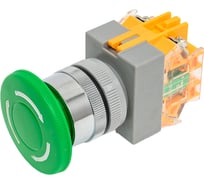 Выключатель кнопочный Dekraft ВК-22, 10 А, IP54, зеленый, 10 шт 25037DEK 4620007067361