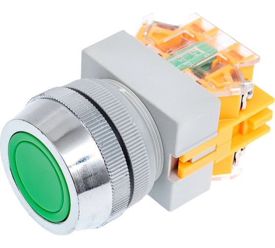 Выключатель кнопочный Dekraft ВК30-ABLF-GRN 25043DEK 10 шт 4620007067422 1