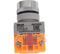 Выключатель кнопочный Dekraft ВК22-ABLF-WHI 25011DEK 10 шт 4620007067101